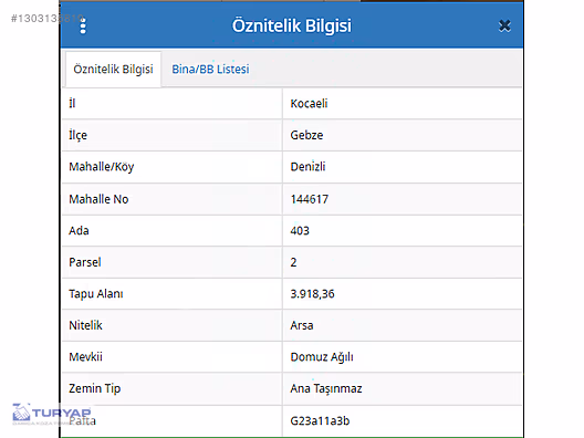 GEBZE DENİZLİ KÖYÜNDE 1813 M2 ARSA - KOCAELİ GEBZE fotoğraf 4