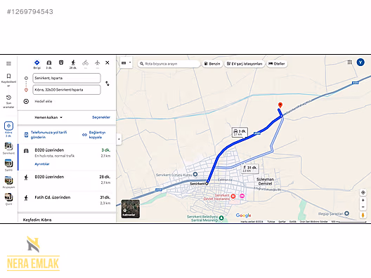 EĞİRDİR GÖLÜNE 10dk.İMARIN BİTİŞİĞİNDE TEK TAPU 6.525m2 ARSA - ISPARTA SENİRKENT fotoğraf 9