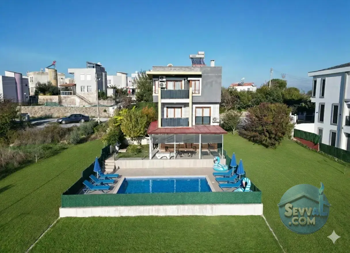 KUŞADASI SATILIK 4+1 HAVUZLU VİLLA SOĞUCAK'TA - AYDIN KUŞADASI fotoğraf 28