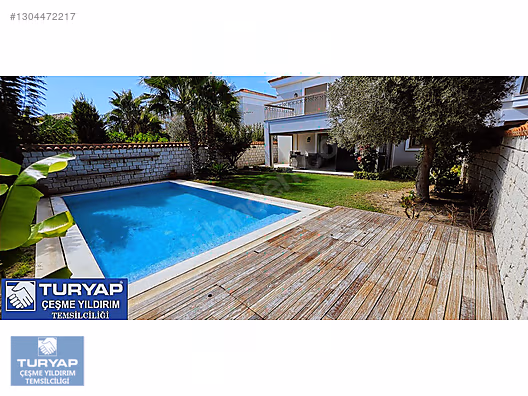 TURYAP ÇEŞME ALAÇATI YILLIK KİRALIK MÜSTAKİL HAVUZLU 7+1 VİLLA - İZMİR ÇEŞME fotoğraf 4