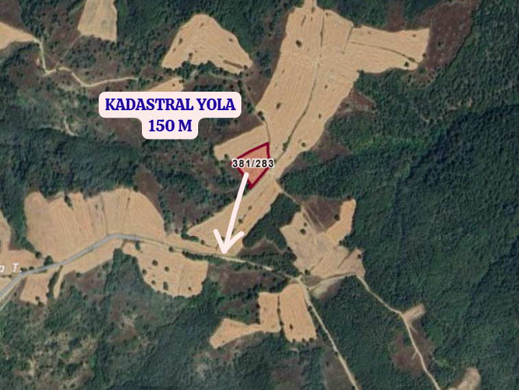 KÜTAHYA GEDİZ CEBRAİL,FATİH  KÖYÜNDE  4.058 M²  TARLA  SATILIKTIR - KÜTAHYA GEDİZ fotoğraf 3