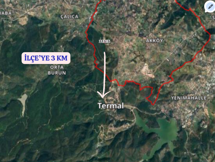 YALOVA TERMAL AKKÖY KÖYÜNDE 2.156 M²  TARLA SATILIKTIR - YALOVA TERMAL fotoğraf 6