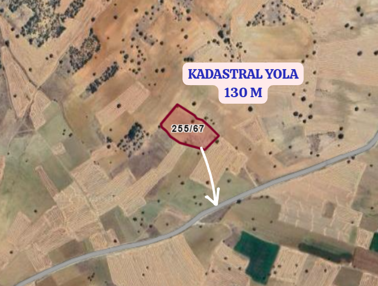 KONYA GÜNEYSINIR AĞRAS  KÖYÜNDE 8.433  M² TARLA  SATILIKTIR - KONYA GÜNEYSINIR fotoğraf 6