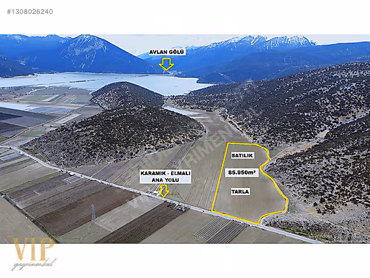 VİP GAYRİMENKUL'den KARAMIK MAH. YOL CEPHELİ 85.950 m² TARLA - ANTALYA ELMALI fotoğraf 10