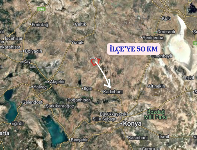 KONYA KADINHANI SAÇIKARA   KÖYÜNDE 41.664 M²  TARLA  SATILIKTIR - KONYA KADINHANI fotoğraf 5