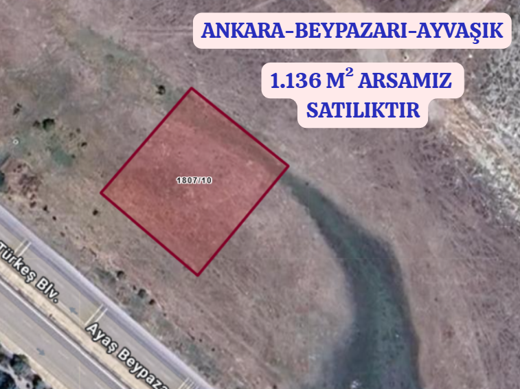 ANKARA  BEYPAZARI AYVAŞIK KÖYÜNDE 1.136 M² ARSAMIZ SATILIKTIR. - ANKARA BEYPAZARI fotoğraf 2