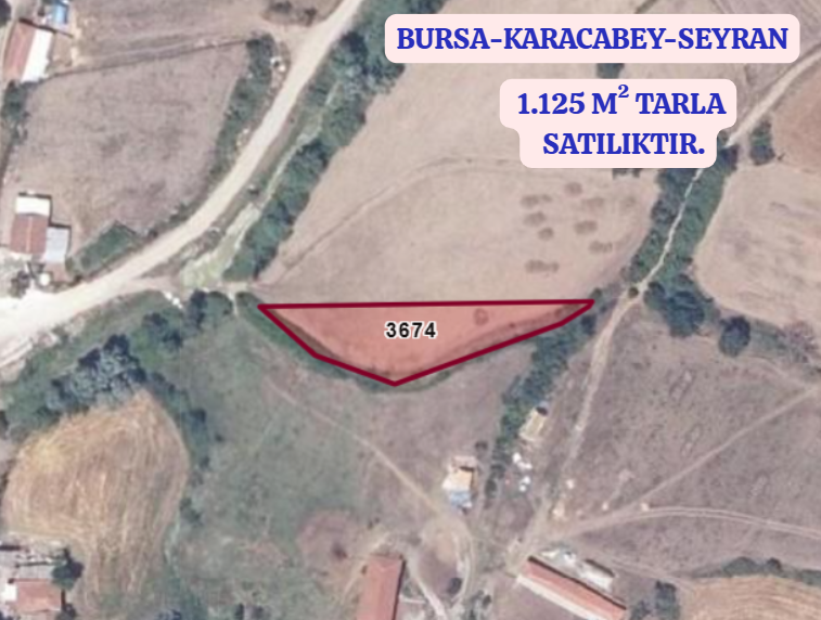 BURSA KARACABEY SEYRAN  KÖYÜNDE  1.125 M²  TARLA SATILIKTIR - BURSA KARACABEY fotoğraf 2