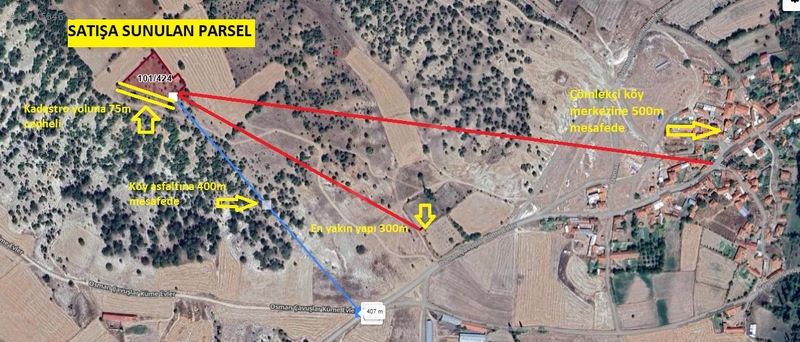 Kadastro Yoluna 75m Cepheli Köye 500m OSB Yakını Sahibinden Arsa 3.016m² - KÜTAHYA ASLANAPA fotoğraf 2