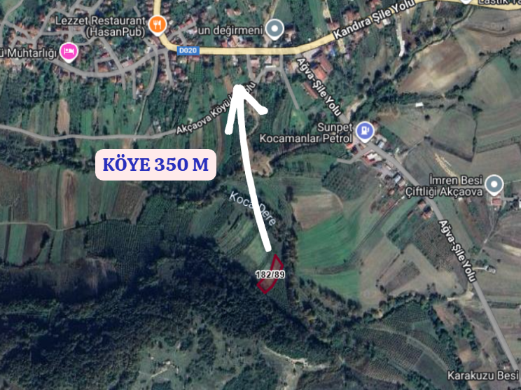 KOCAELİ KANDIRA AKÇAOVA  KÖYÜNDE 1.763 M²  TARLA  SATILIKTIR - KOCAELİ KANDIRA fotoğraf 4
