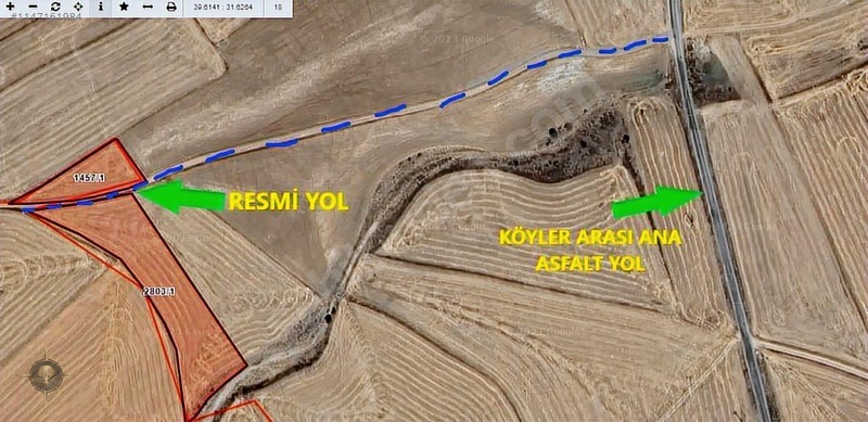 RESMİ YOLLU 5025m2 KÖYLER İLE ÇEVRİLİ FIRSAT TARLA - ESKİŞEHİR SİVRİHİSAR fotoğraf 2