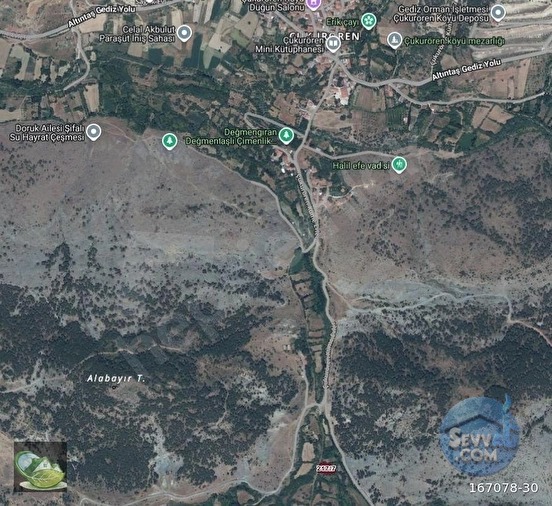 GEDİZ ÇUKURÖREN RESMİ YOLA CEPHE VE AKARSUYA CEPHELİ HARİKA - KÜTAHYA GEDİZ fotoğraf 3