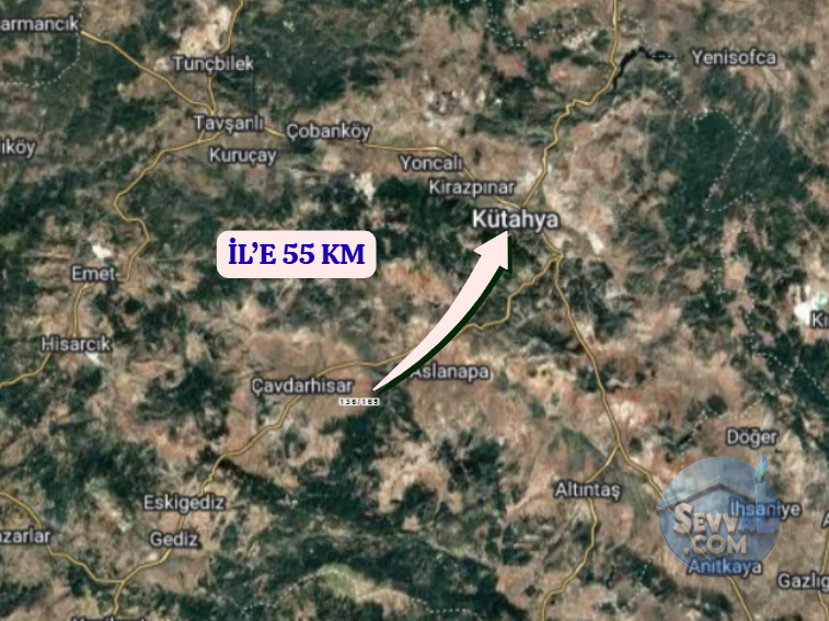KÜTAHYA ÇAVDARHİSAR GÖKAĞAÇ  KÖYÜNDE  1.612 M²  TARLA SATILIKTIR - KÜTAHYA ÇAVDARHİSAR fotoğraf 6