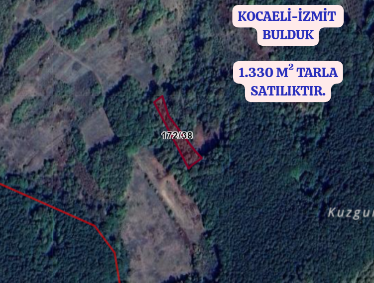 KOCAELİ İZMİT BULDUK  KÖYÜNDE 1.330 M²  TARLA  SATILIKTIR - KOCAELİ İZMİT fotoğraf 2