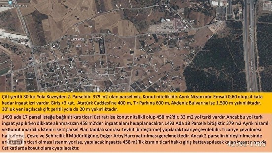 30'luk Yola Cepheli, Köşebaşı, Ayrık Nizam, 0,60 Emsal, Yatırımlık Ticari + Konu - ANTALYA DÖŞEMEALTI fotoğraf 28