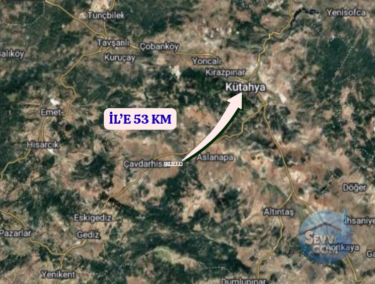 KÜTAHYA ÇAVDARHİSAR GÖKAĞAÇ  KÖYÜNDE  2.870 M²  TARLA SATILIKTIR - KÜTAHYA ÇAVDARHİSAR fotoğraf 6