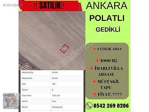 KAÇIRILMAYACAK FIRSAT! KARAYAVŞANDA SATILIK BAĞ YERİ - ANKARA POLATLI fotoğraf 2