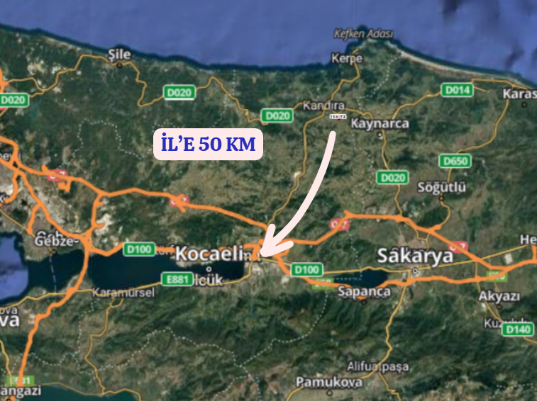 KOCAELİ KANDIRA LOKMANLI   KÖYÜNDE 727 M²  TARLA  SATILIKTIR - KOCAELİ KANDIRA fotoğraf 9