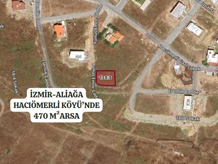 İZMİR ALİAĞA HACIÖMERLİ KÖYÜ’NDE 470 M² ARSA SATILIKTIR - İZMİR ALİAĞA fotoğraf 2