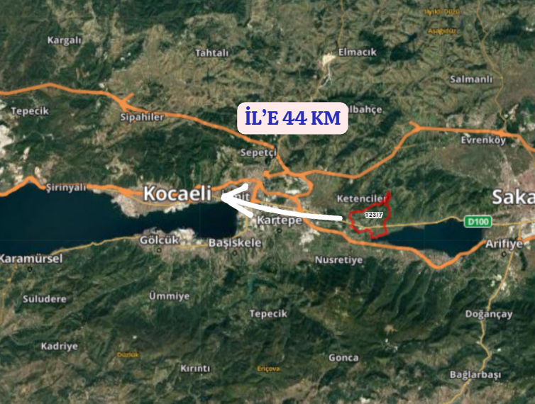 KOCAELİ KARTEPE UZUNTARLA KÖYÜNDE 5.219 M² TARLA \ MEYVE BAHÇESİ SATILIKTIR - KOCAELİ KARTEPE fotoğraf 6
