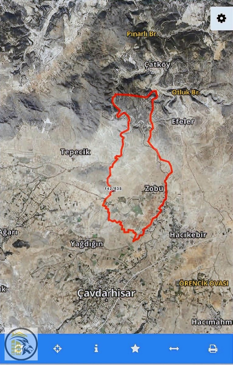 ASLAN EMLAK'TAN KÜTAHYA/ÇAVDARHİSAR KÖYÜNDE 9.459 M2 TARLA !!! - KÜTAHYA ÇAVDARHİSAR fotoğraf 3