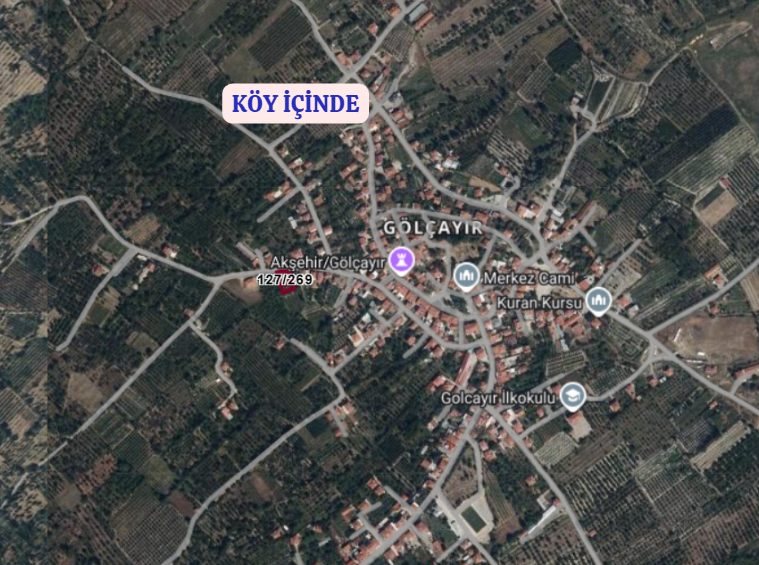KONYA AKŞEHİR GÖLÇAYIR  KÖYÜNDE 730 M² ARSA SATILIKTIR. - KONYA AKŞEHİR fotoğraf 4