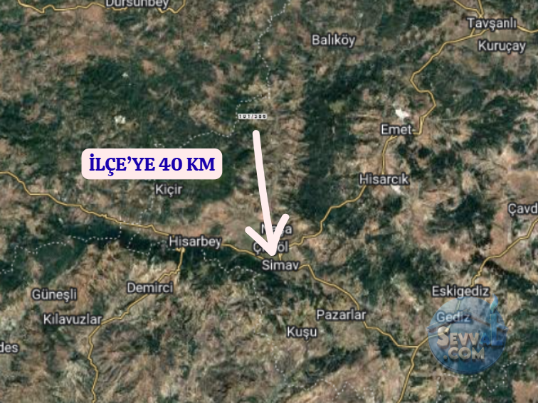 KÜTAHYA SİMAV HASANÖREN  KÖYÜNDE  2.182 M² TARLA  SATILIKTIR - KÜTAHYA SİMAV fotoğraf 5