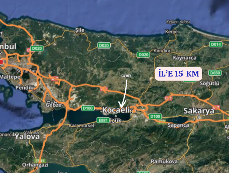 KOCAELİ İZMİT BULDUK  KÖYÜNDE 985 M²  TARLA  SATILIKTIR - KOCAELİ İZMİT fotoğraf 11