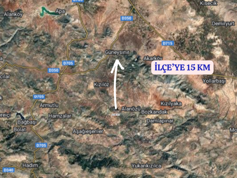 KONYA GÜNEYSINIR HABİLLER   KÖYÜNDE  621  M²  BAĞ  SATILIKTIR - KONYA GÜNEYSINIR fotoğraf 5