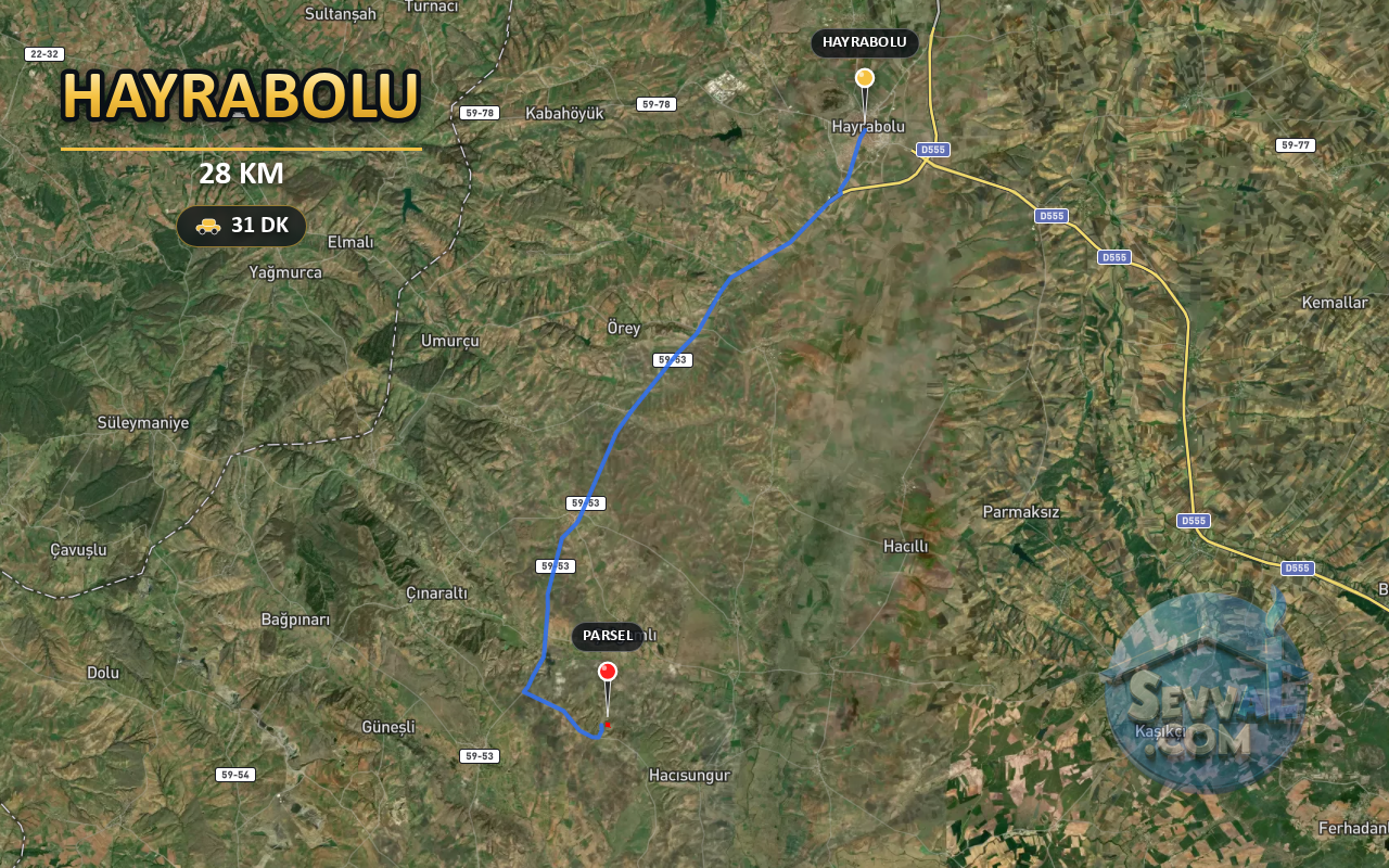 TEKİRDAĞ HAYRABOLU ŞALGAMLI 1.938 m² SATILIK ARSA - TEKİRDAĞ HAYRABOLU fotoğraf 5