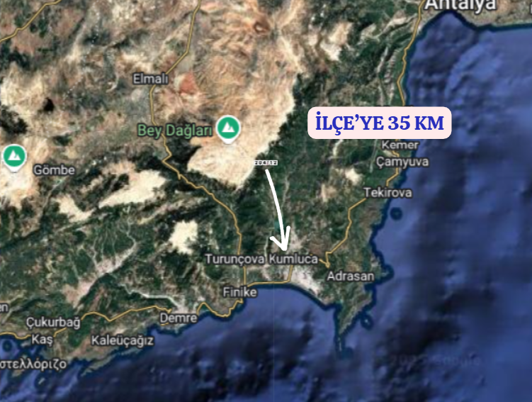 ANTALYA KUMLUCA KARACAÖREN  KÖYÜNDE 843  M²   TARLA  SATILIKTIR - ANTALYA KUMLUCA fotoğraf 5