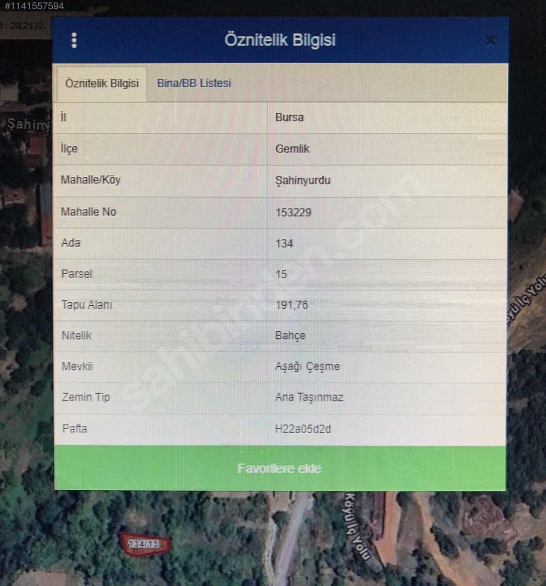 ŞAHİNYURDUNDA KÖY İÇİNDE ARSA - BURSA GEMLİK fotoğraf 20