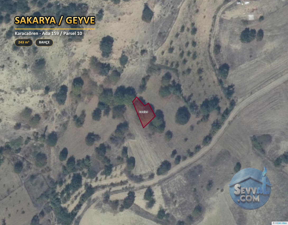 SAKARYA GEYVE KARACAÖREN 244 m² SATILIK ARSA - SAKARYA GEYVE fotoğraf 2