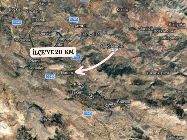 KONYA HADİM AŞAĞIEŞENLER KÖYÜNDE 1.608 M² TARLA  SATILIKTIR - KONYA HADİM fotoğraf 5