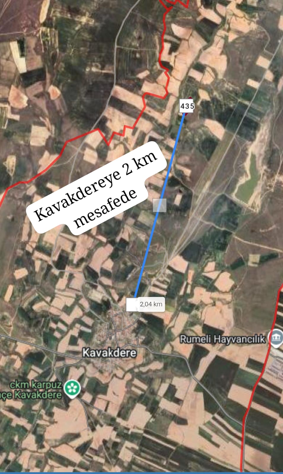   KIRKLARELİ MERKEZ KAVAKDERE Mh. 566M² TARLAMIZ SATILIKTIR.   - KIRKLARELİ MERKEZ fotoğraf 3