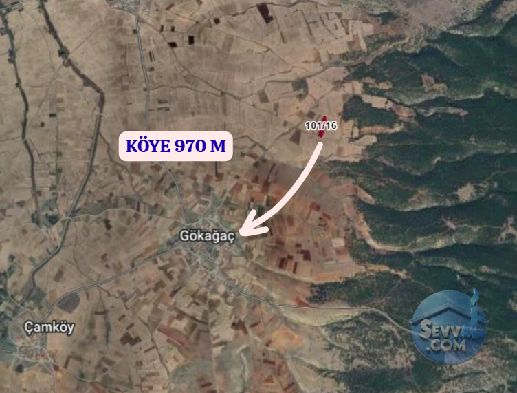 KÜTAHYA ÇAVDARHİSAR GÖKAĞAÇ  KÖYÜNDE  2.090 M²  TARLA SATILIKTIR - KÜTAHYA ÇAVDARHİSAR fotoğraf 4