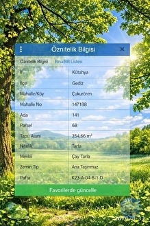 GEDİZ ÇUKURÖREN 354 M2 HARİKA BİR ARAZİ - KÜTAHYA GEDİZ fotoğraf 3