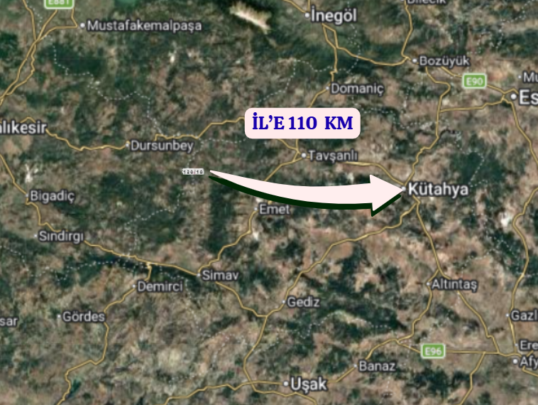 KÜTAHYA SİMAV BEDİRLER   KÖYÜNDE 102 M² ARSA  SATILIKTIR - KÜTAHYA SİMAV fotoğraf 6