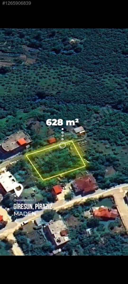 PİRAZİZ MADEN EĞRİCE MEVKİİNDE YATIRIMLIK ARSA - GİRESUN PİRAZİZ fotoğraf 3