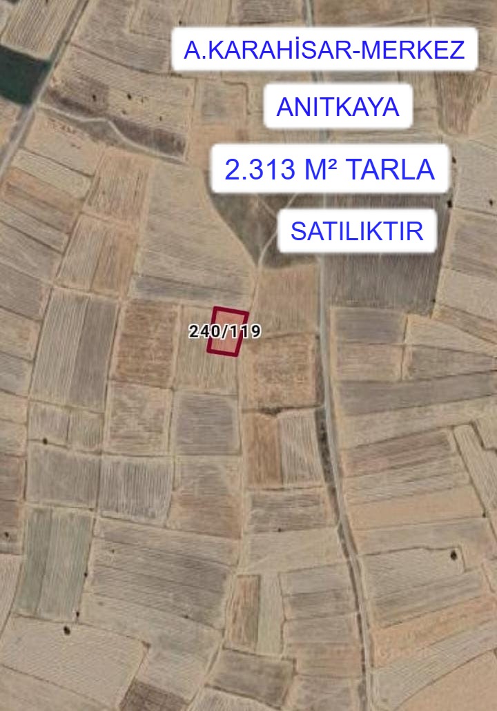 A.KARAHİSAR MERKEZ ANITKAYA MAH.2.313M² TARLA SATILIK - AFYONKARAHİSAR MERKEZ fotoğraf 2