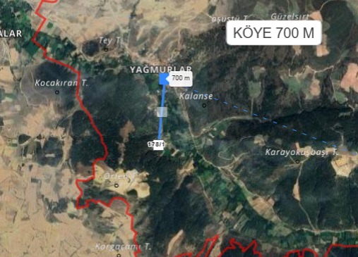 KÜTAHYA GEDİZ YAĞMURLAR KÖYÜ’NDE 781 M² TARLA SATILIKTIR - KÜTAHYA GEDİZ fotoğraf 4