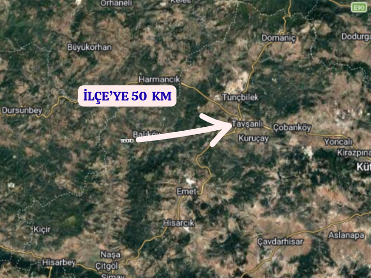 KÜTAHYA TAVŞANLI AYDINLAR  KÖYÜNDE 1.247 M²  TARLA  SATILIKTIR - KÜTAHYA TAVŞANLI fotoğraf 5