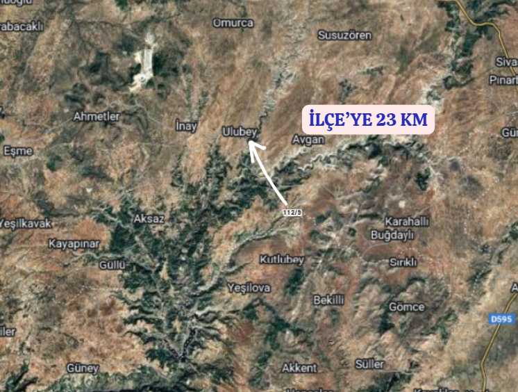 UŞAK ULUBEY İSHAKLAR  KÖYÜNDE 2.400  M² TARLA  SATILIKTIR - UŞAK ULUBEY fotoğraf 5
