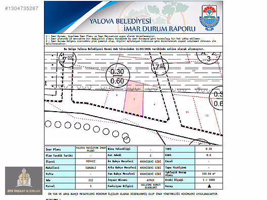 YALOVA MERKEZ SAMANLI KÖYÜ SATILIK İMARLI ARSA - YALOVA MERKEZ fotoğraf 8