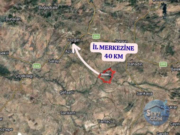 YOZGAT MERKEZ ESENLİ  KÖYÜNDE  551 M²  ARSA  SATILIKTIR - YOZGAT MERKEZ fotoğraf 5