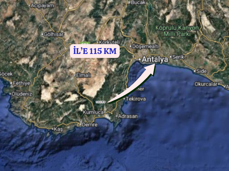 ANTALYA KUMLUCA ÇAYİÇİ  KÖYÜNDE 3.308 M²   TARLA  SATILIKTIR - ANTALYA KUMLUCA fotoğraf 7