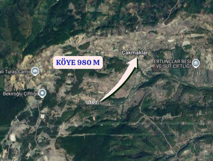    KOCAELİ KANDIRA ÇAKMAKLAR  KÖYÜNDE 206 M²  TARLA SATILIKTIR - KOCAELİ KANDIRA fotoğraf 5