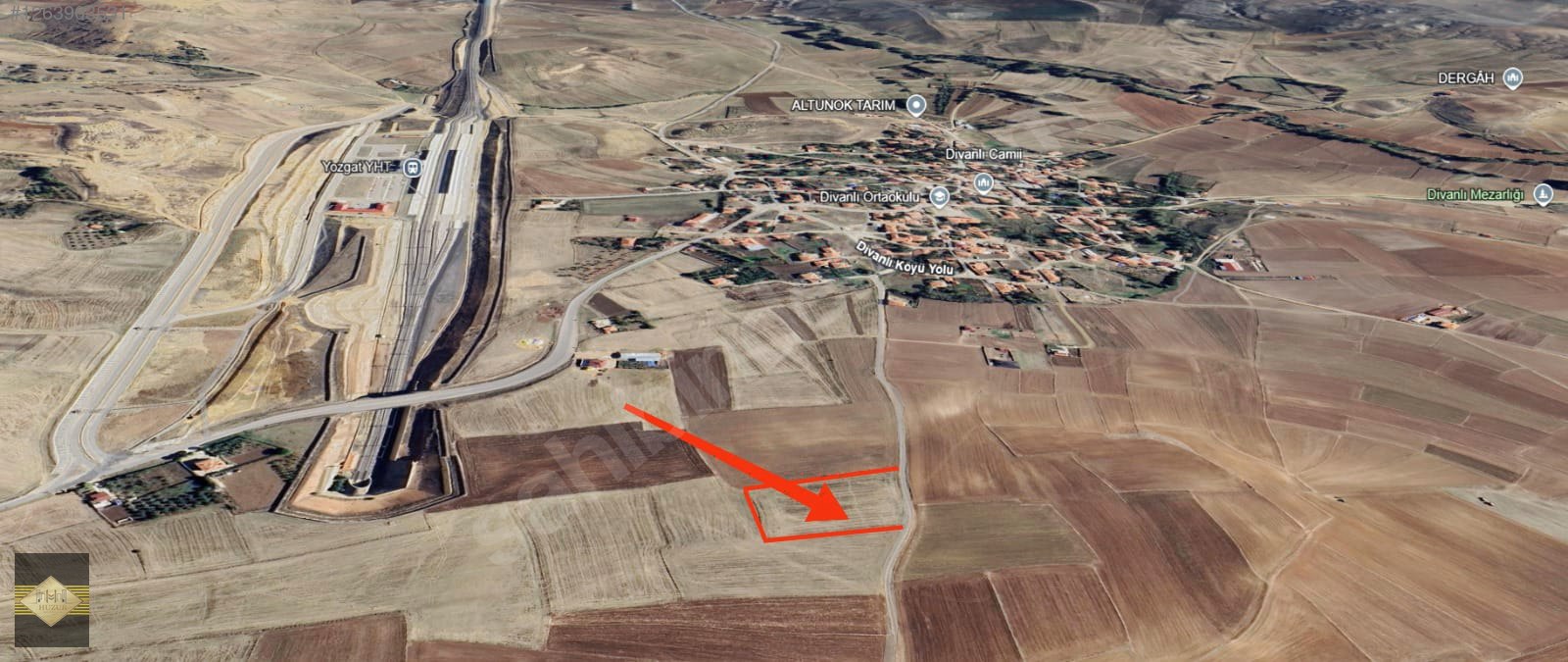 HUZUR YATIRIM'DAN DİVANLIDA YOLA SIFIR SATILIK TARLA - YOZGAT MERKEZ fotoğraf 4