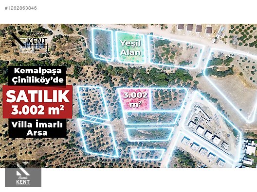 Kemalpaşa Çiniliköy Satılık 3.002 m2 Villa İmarlı Arsa - İZMİR KEMALPAŞA fotoğraf 43