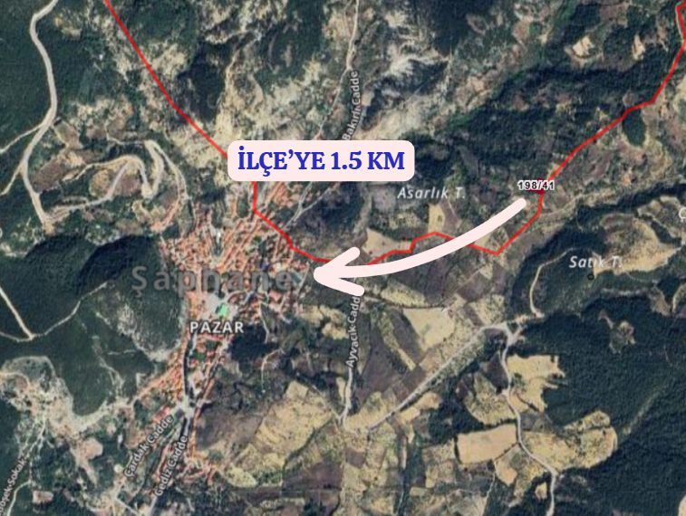KÜTAHYA ŞAPHANE SUBAŞI MAHALLESİNDE 949 M² YOLA SIFIR BAHÇE SATILIKTIR - KÜTAHYA ŞAPHANE fotoğraf 5
