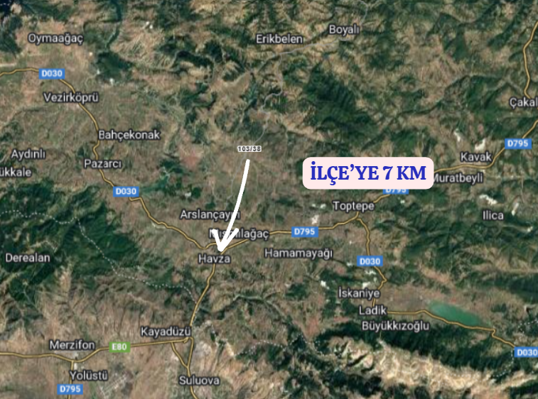 SAMSUN HAVZA CELİL   KÖYÜNDE 2.605  M² TARLA  SATILIKTIR - SAMSUN HAVZA fotoğraf 5